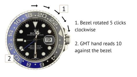 how to set the timezone on the rolex gmt|setting a rolex watch gmt.